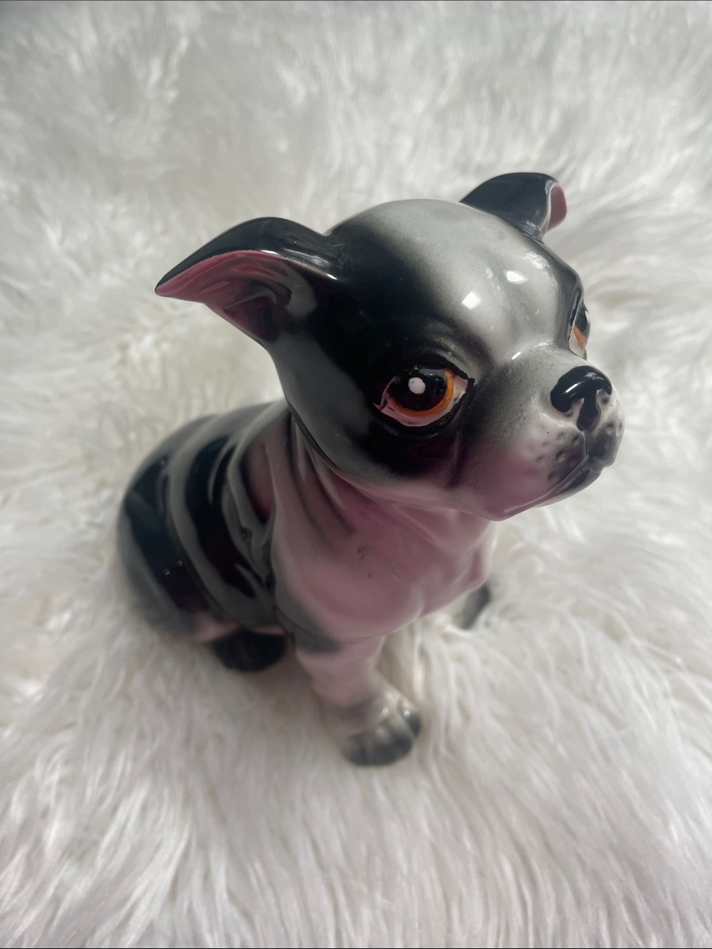 Vintage boston Terrier figurine